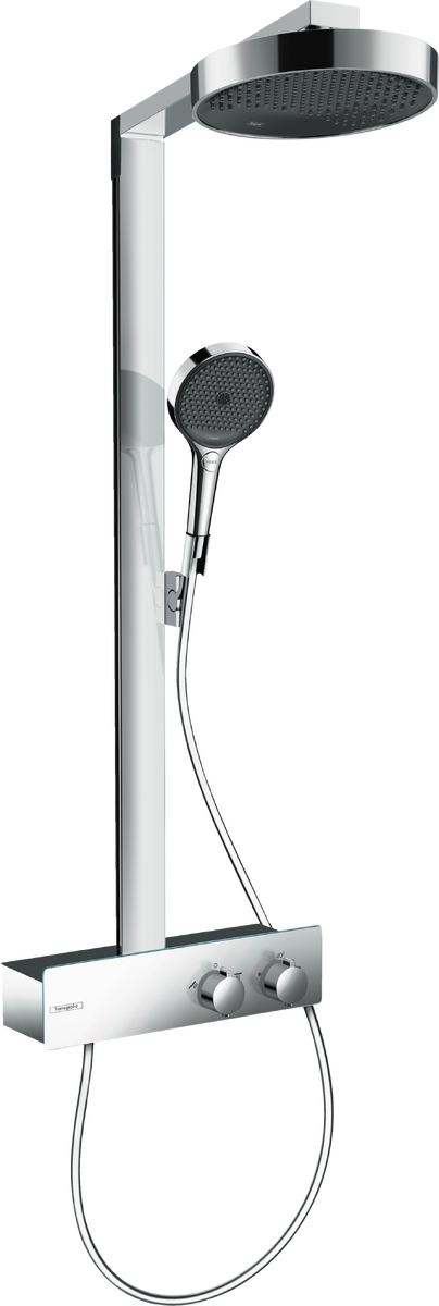 Hansgrohe Rainfinity Shower 250 1jet Overhead with Bar Shower - Chrome - 28742000