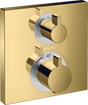 Hansgrohe Ecostat Square Thermostatic Mixer For Concealed Installation For 2 Outlets - Polished Gold-optic - 15714990