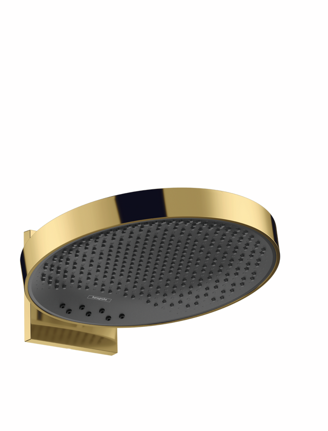 Hansgrohe Rainfinity Overhead Shower 360 3jet With Wall Connector - Polished Gold-optic - 26234990