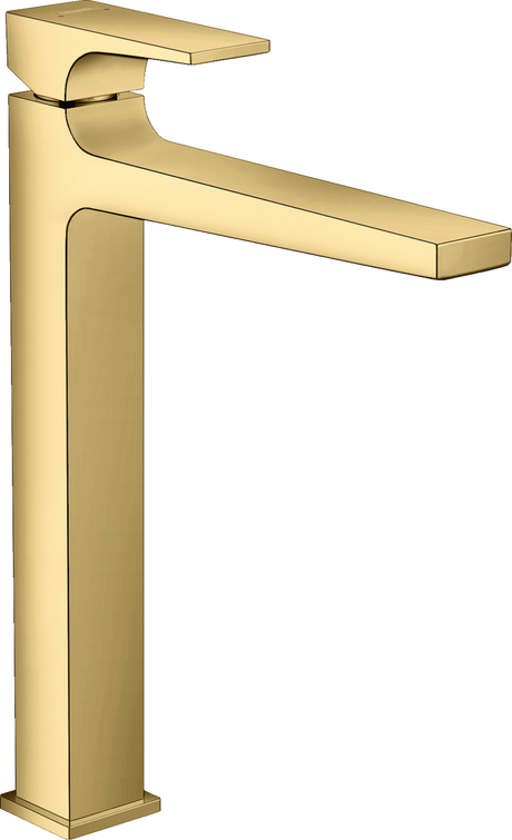 Hansgrohe Metropol Single Lever Basin Mixer 260 with Lever Handle For Wash Bowls With Push-open Waste - Polished Gold Optic - 32512990