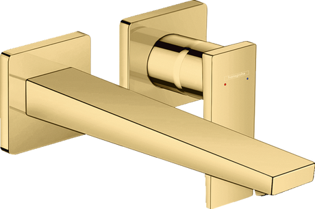 Hansgrohe Metropol Single Lever Basin Mixer with Lever Handle For Concealed Installation with Spout 225mm - Polished Gold Optic - 32526990