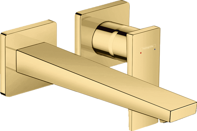 Hansgrohe Metropol Single Lever Basin Mixer with Lever Handle For Concealed Installation with Spout 225mm - Polished Gold Optic - 32526990
