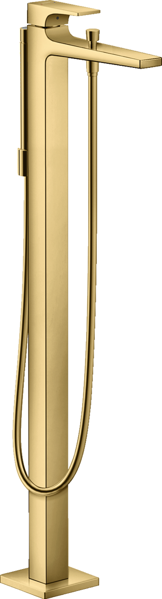 Hansgrohe Metropol Single Lever Bath Mixer Floor Standing with Lever Handle - Polished Gold Optic - 32532990