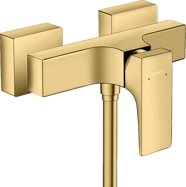 Hansgrohe Metropol Single Lever Manual Shower Mixer For Exposed Installation With Lever Handle - Polished Gold Optic - 32560990