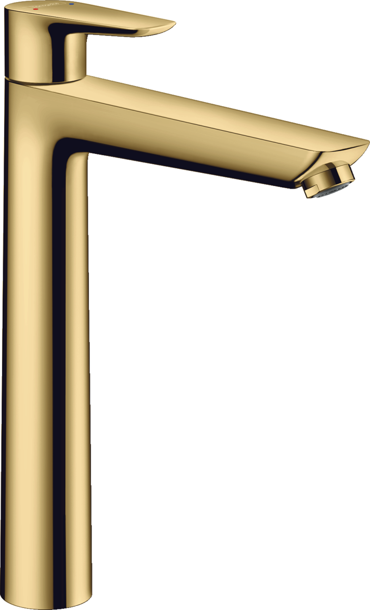 Hansgrohe Talis E Single Lever Basin Mixer 240 with Pop-up Waste - Polished Gold Optic - 71716990