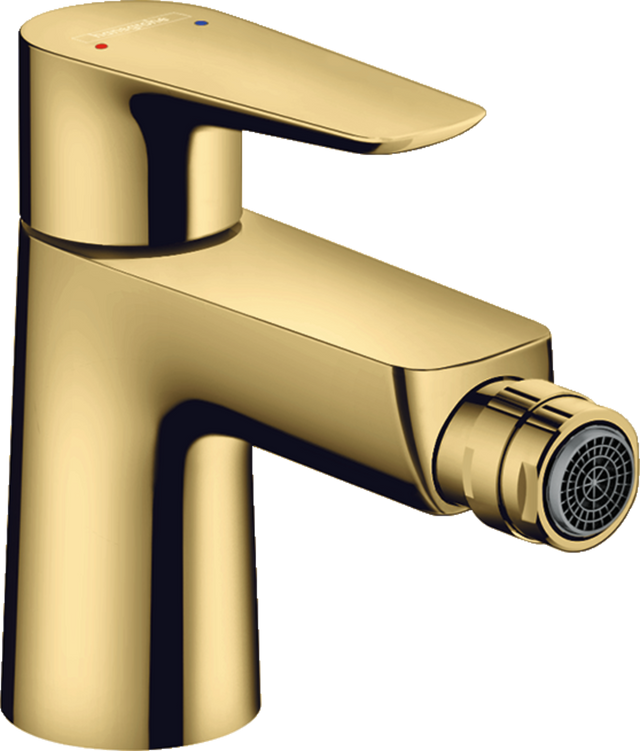 Hansgrohe Talis E Single Lever Bidet Mixer With Pop-Up Waste - Polished Gold Optic - 71720990