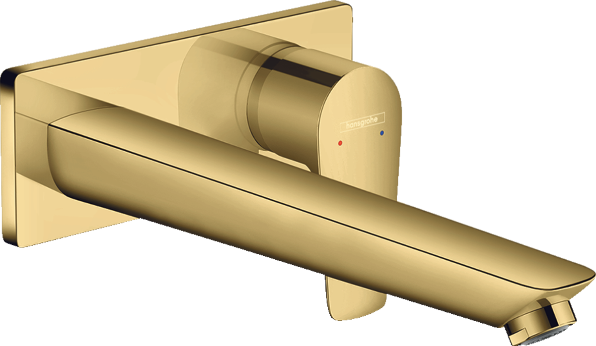 Hansgrohe Talis E Single Lever Basin Mixer For Concealed Installation With Spout 225 mm - Polished Gold-optic - 71734990