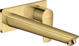 Hansgrohe Talis E Single Lever Basin Mixer For Concealed Installation With Spout 225 mm - Polished Gold-optic - 71734990
