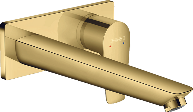 Hansgrohe Talis E Single Lever Basin Mixer For Concealed Installation With Spout 225 mm - Polished Gold-optic - 71734990