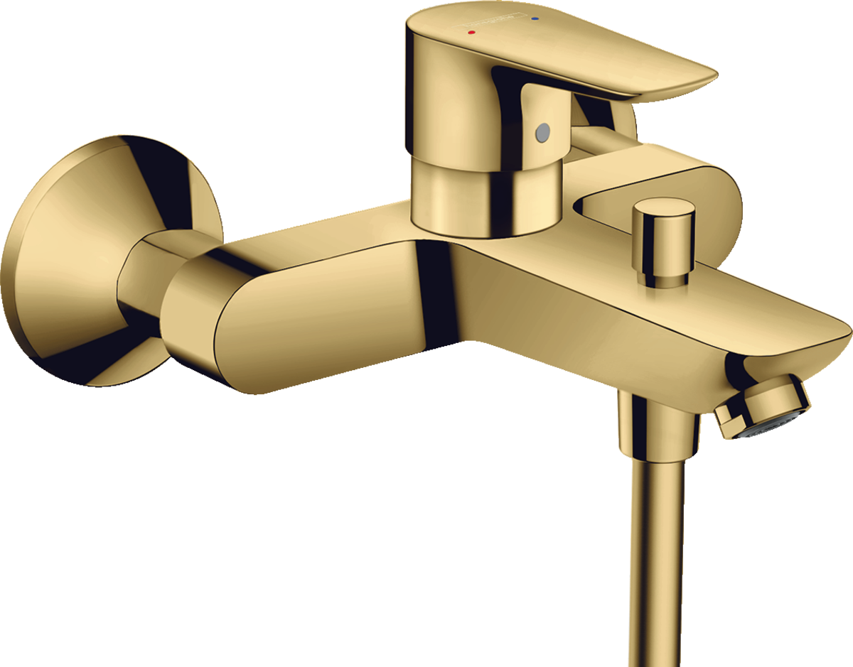 Hansgrohe Talis E Single Lever Manual Bath Mixer For Exposed Installation - Matt White - 71740990