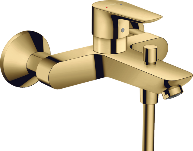 Hansgrohe Talis E Single Lever Manual Bath Mixer For Exposed Installation - Matt White - 71740990