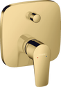 Hansgrohe Talis E Single Lever Manual Bath Mixer For Concealed Installation - Polished Gold-optic - 71745990