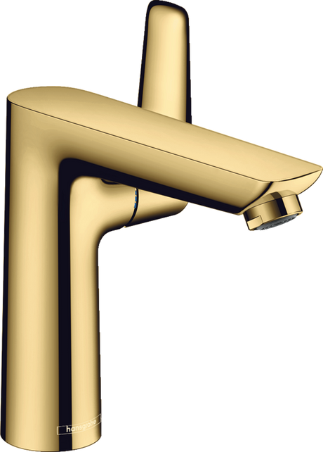 Hansgrohe Talis E Single Lever Basin Mixer 150 with Pop-up Waste - Polished Gold Optic - 71754990