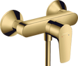Hansgrohe Talis E Single Lever Manual Shower Mixer For Exposed Installation - Polished Gold Optic - 71760990