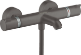 Hansgrohe Ecostat Thermostatic Bath Mixer Comfort For Exposed Installation - Brushed Black Chrome - 13114340