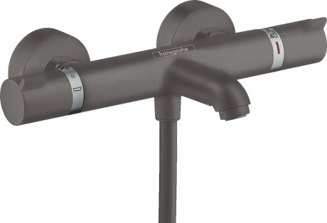 Hansgrohe Ecostat Thermostatic Bath Mixer Comfort For Exposed Installation - Brushed Black Chrome - 13114340
