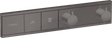 Hansgrohe RainSelect Thermostat For Concealed Installation For 2 Functions - Brushed Black Chrome - 15380340