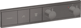 Hansgrohe RainSelect Thermostat For Concealed Installation For 2 Functions - Brushed Black Chrome - 15380340