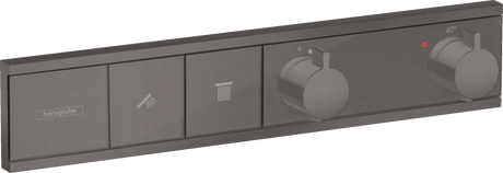 Hansgrohe RainSelect Thermostat For Concealed Installation For 2 Functions - Brushed Black Chrome - 15380340