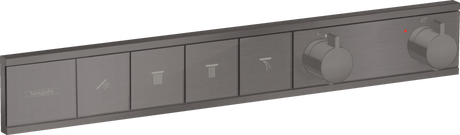 Hansgrohe Rainselect Thermostat For Concealed Installation For 4 Functions - Brushed Black Chrome - 15382340
