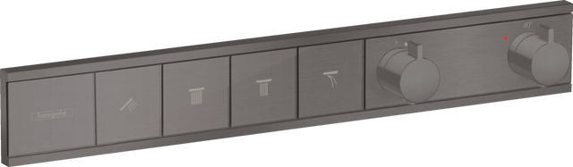 Hansgrohe Rainselect Thermostat For Concealed Installation For 4 Functions - Brushed Black Chrome - 15382340