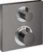 Hansgrohe Ecostat Square Thermostatic Mixer For Concealed Installation For 2 Outlets - Brushed Black Chrome - 15714340