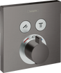 Hansgrohe ShowerSelect Thermostatic Mixer For Concealed Installation For 2 Outlets - Brushed Black Chrome - 15763340