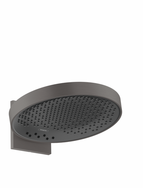 Hansgrohe Rainfinity Overhead Shower 360 3jet With Wall Connector - Brushed Black Chrome - 26234340