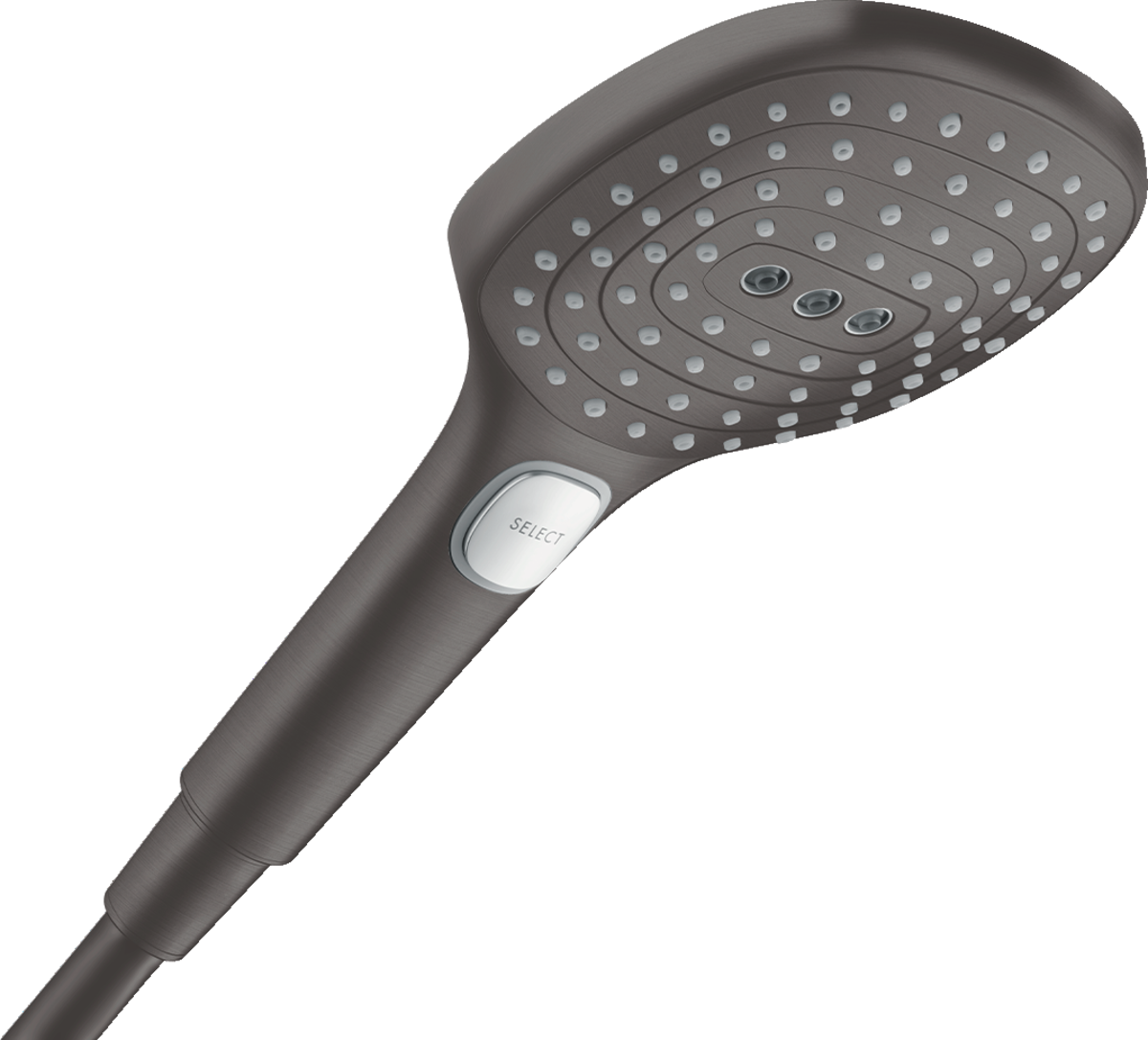 Hansgrohe Raindance Select E Hand Shower 120 3jet - Brushed Black Chrome - 26520340