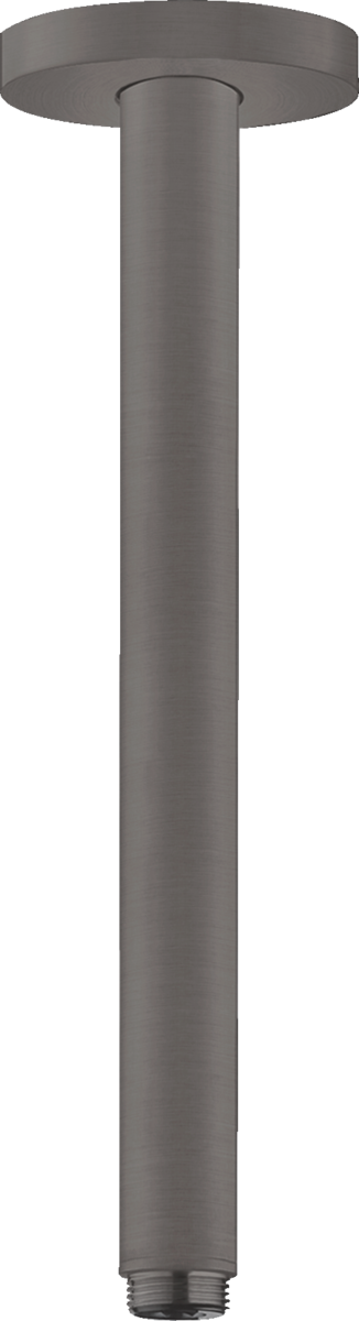 Hansgrohe Ceiling Connector S 300mm - Brushed Black Chrome - 27389340