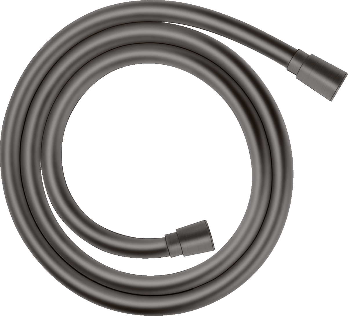 Hansgrohe Isiflex Shower Hose 1600mm in brushed black chrome with kink protection and flexible metal design