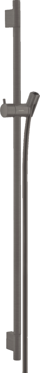 Hansgrohe Unica Shower Rail S Puro 900 mm With Isiflex Shower Hose 1600 mm - Brushed Black Chrome - 28631340