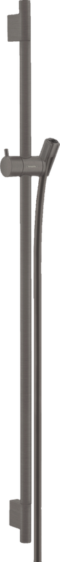 Hansgrohe Unica Shower Rail S Puro 900 mm With Isiflex Shower Hose 1600 mm - Brushed Black Chrome - 28631340