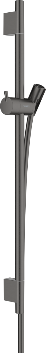 Hansgrohe Unica Shower Rail S Puro 650mm With Isiflex Shower Hose 1600mm - Brushed Black Chrome - 28632340