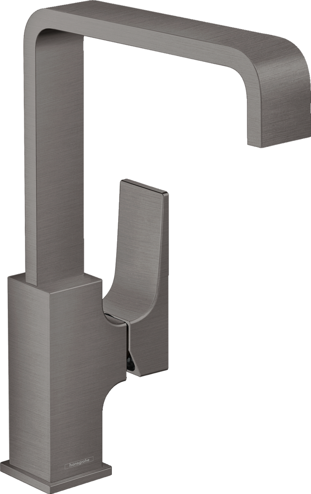 Hansgrohe Metropol Single Lever Basin Mixer 230 with Lever Handle And Push-open Waste - Brushed Black Chrome - 32511340