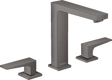 Hansgrohe Metropol 3-hole Basin Mixer 160 with Lever Handles and Push-open Waste - Brushed Black Chrome - 32515340