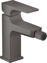 Hansgrohe Metropol Single Lever Bidet Mixer wWith Lever Handle and Push-open Waste - Brushed Black Chrome - 32520340
