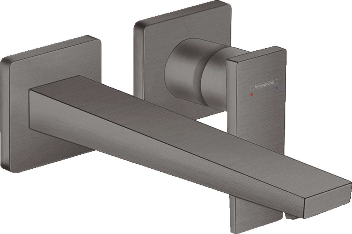 Hansgrohe Metropol Single Lever Basin Mixer with Lever Handle For Concealed Installation with Spout 225mm - Brushed Black Chrome - 32526340