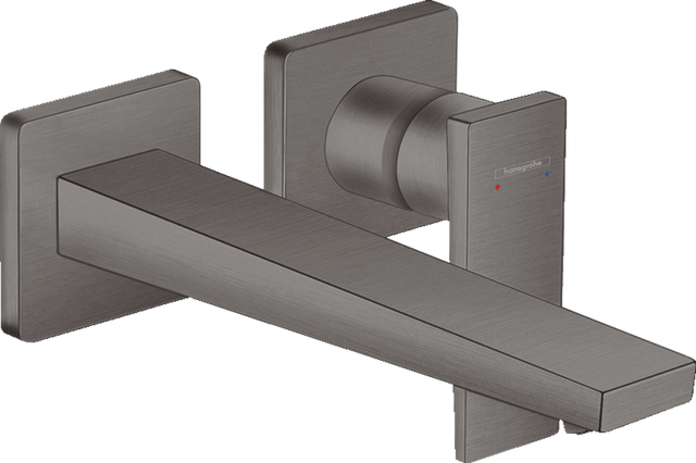Hansgrohe Metropol Single Lever Basin Mixer with Lever Handle For Concealed Installation with Spout 225mm - Brushed Black Chrome - 32526340