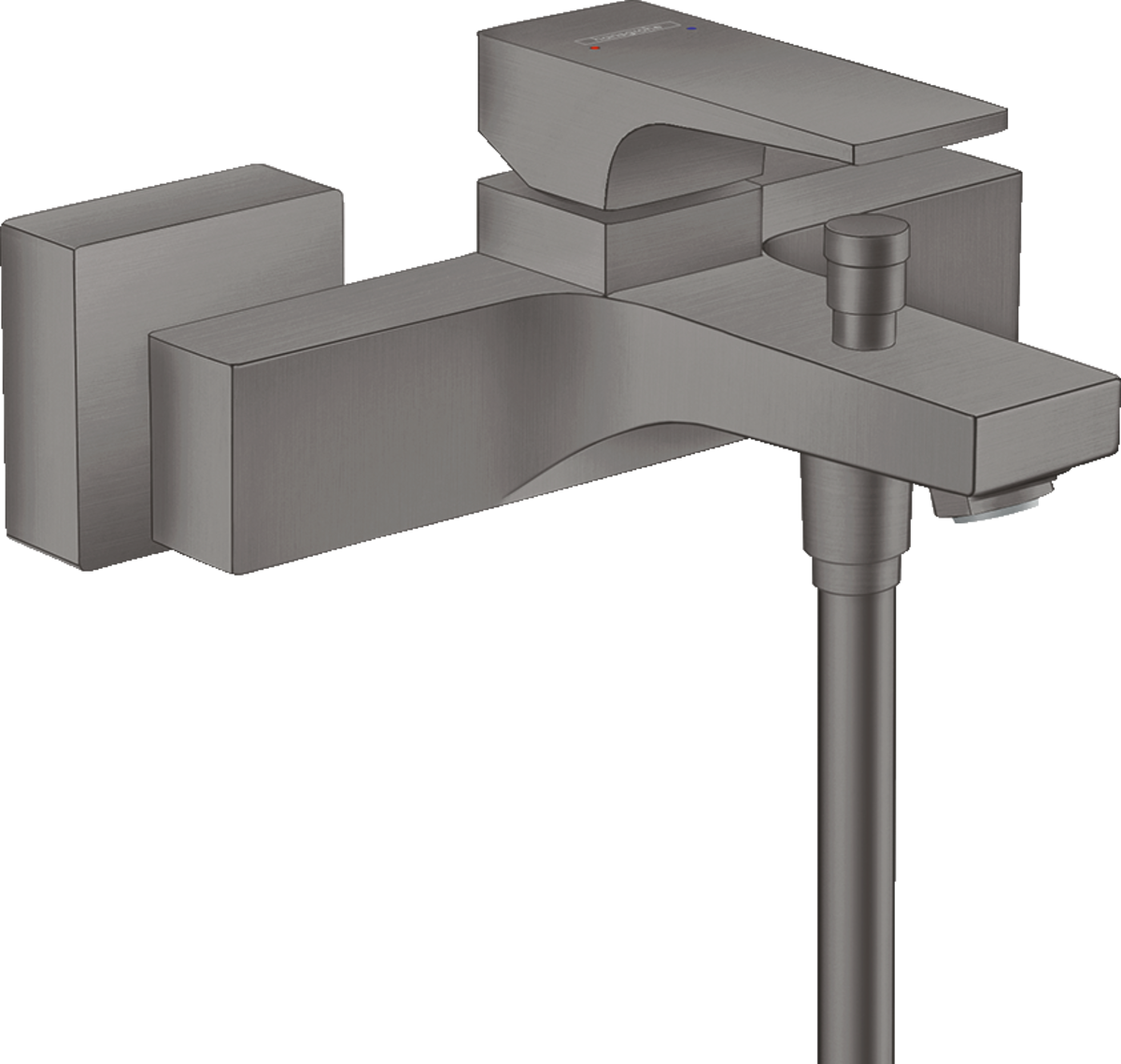 Hansgrohe Metropol Single Lever Manual Bath Mixer For Exposed Installation With Lever Handle - Brushed Black Chrome - 32540340