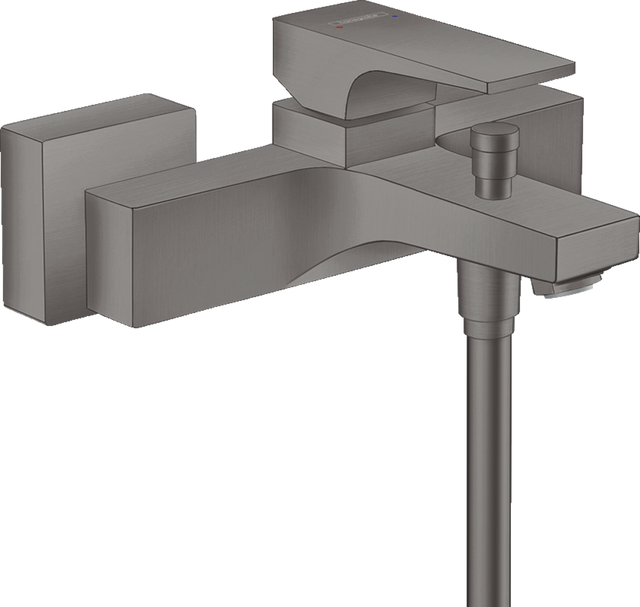 Hansgrohe Metropol Single Lever Manual Bath Mixer For Exposed Installation With Lever Handle - Brushed Black Chrome - 32540340