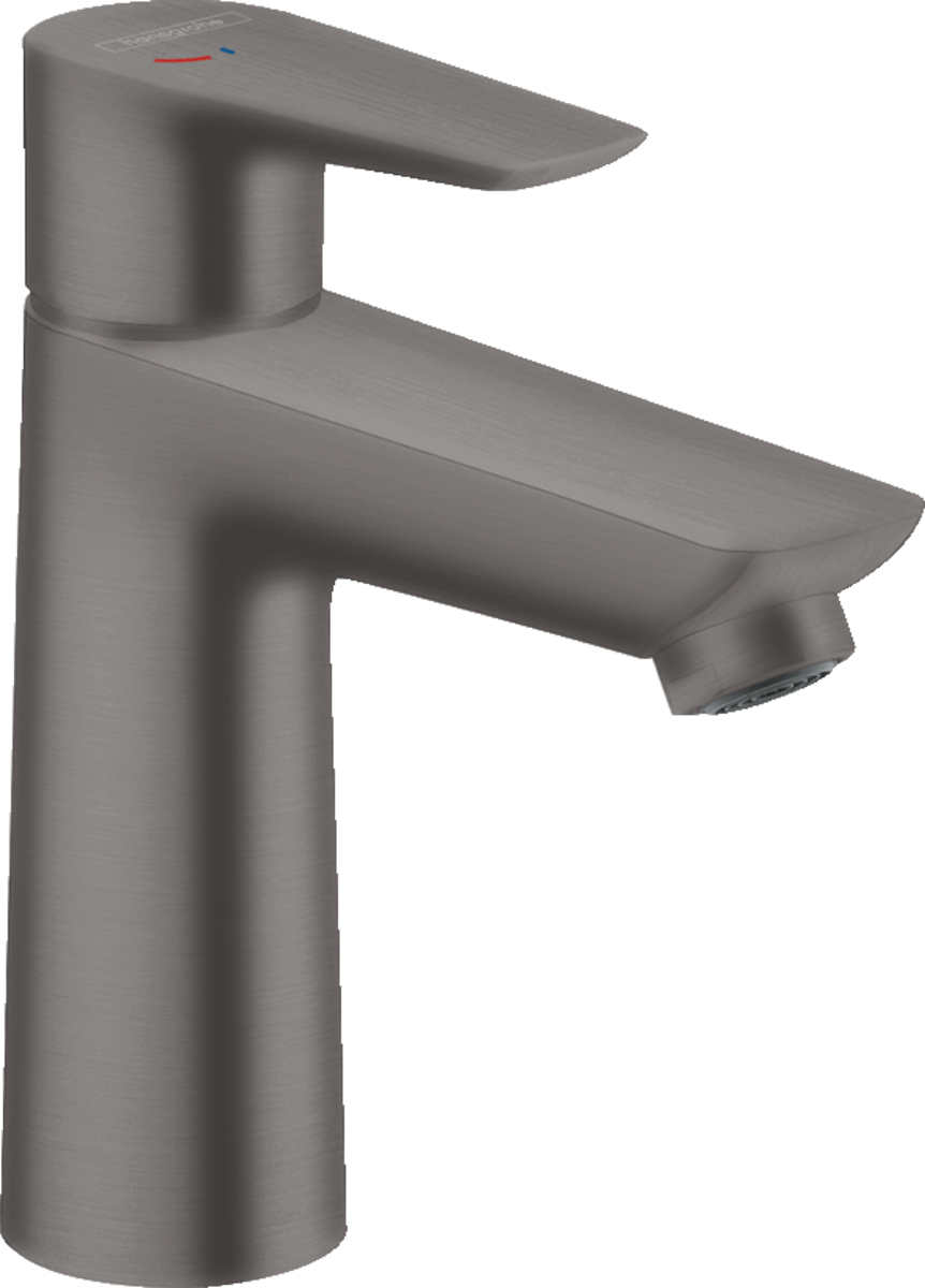 Hansgrohe Talis E Single Lever Basin Mixer 110 Coolstart with Pop-up Waste - Brushed Black Chrome - 71713340