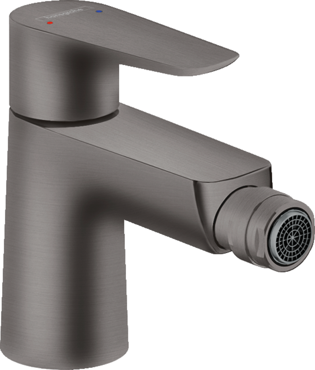 Hansgrohe Talis E Single Lever Bidet Mixer With Pop-Up Waste - Brushed Black Chrome - 71720340