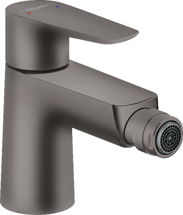 Hansgrohe Talis E Single Lever Bidet Mixer With Pop-Up Waste - Brushed Black Chrome - 71720340