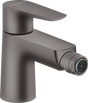 Hansgrohe Talis E Single Lever Bidet Mixer With Pop-Up Waste - Brushed Black Chrome - 71720340