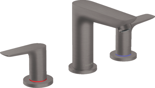 Hansgrohe Talis E 3-hole Basin Mixer With Pop-up Waste - Brushed Black Chrome - 71733340