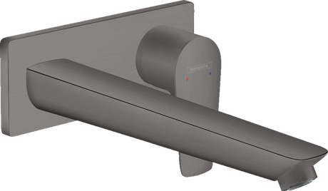 Hansgrohe Talis E Single Lever Basin Mixer For Concealed Installation With Spout 225 mm - Brushed Black Chrome - 71734340