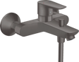 Hansgrohe Talis E Single Lever Manual Bath Mixer For Exposed Installation - Brushed Black Chrome - 71740340