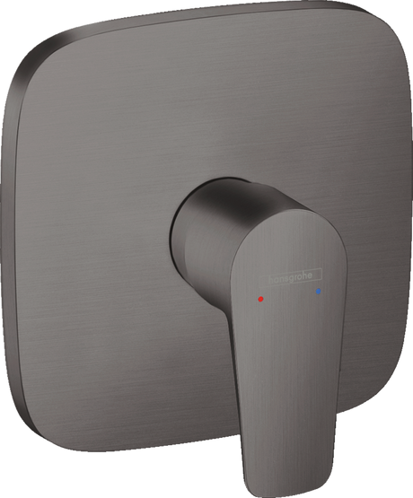 Hansgrohe Talis E Single Lever Manual Shower Mixer Soft Cube For Concealed Installation - Brushed Black Chrome - 71765340