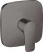 Hansgrohe Talis E Single Lever Manual Shower Mixer Soft Cube For Concealed Installation - Brushed Black Chrome - 71765340